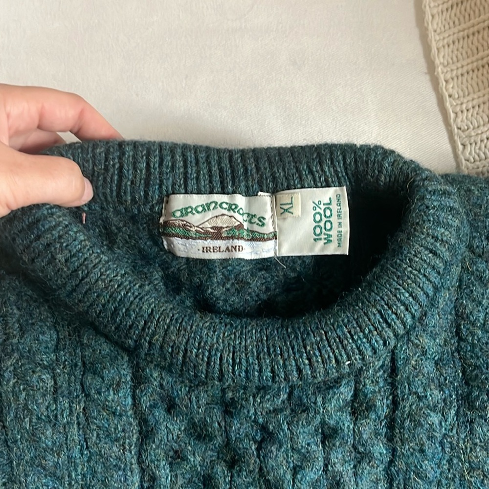 100% Wool Irish Sweater